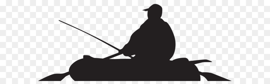 Silhouette Portrait Photography - Fisherman and Boat Silhouette PNG Clip Art Image png download - 8000*3317 - Free Transparent Silhouette png Download.