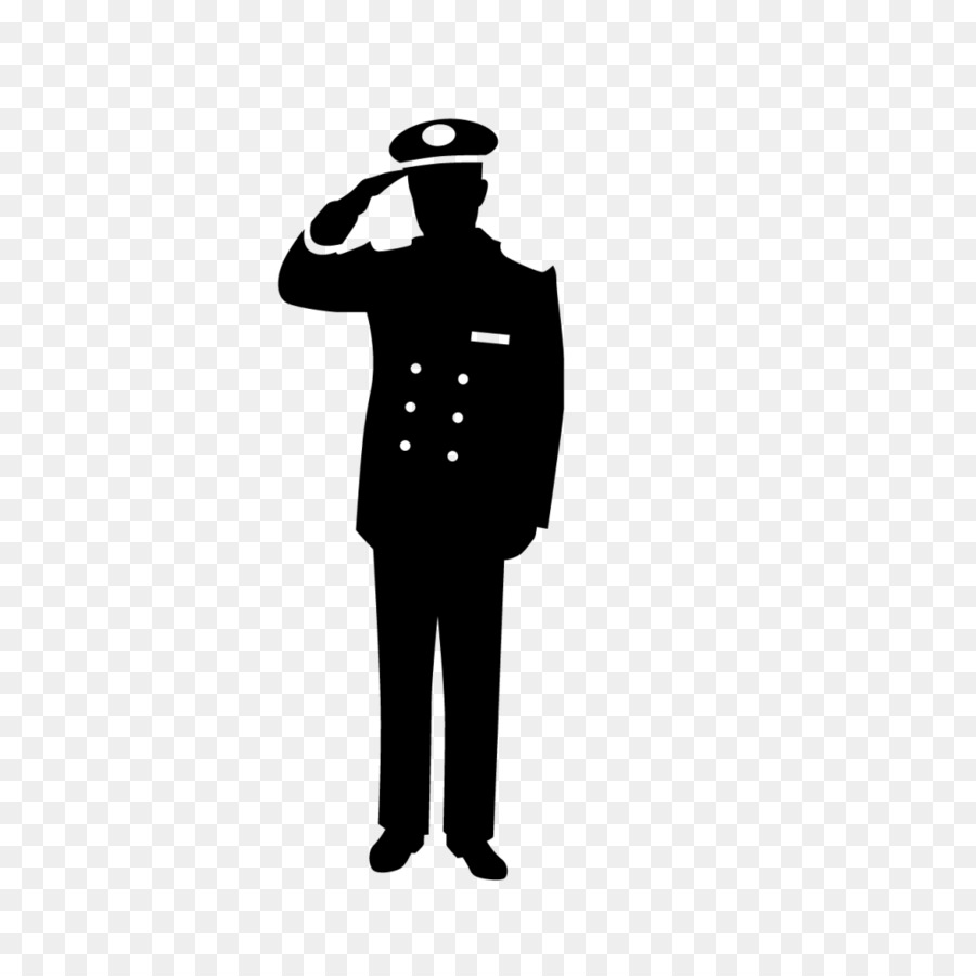 Silhouette Police officer Photography Salute - Silhouette png download - 1024*1024 - Free Transparent Silhouette png Download.
