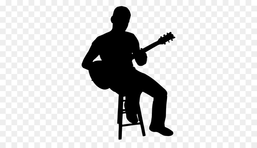 Silhouette Guitarist - rock band png download - 512*512 - Free Transparent  png Download.