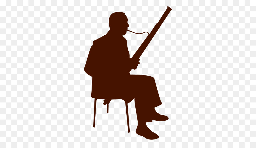 Silhouette Bassoon Musician Clip art - Silhouette png download - 512*512 - Free Transparent  png Download.