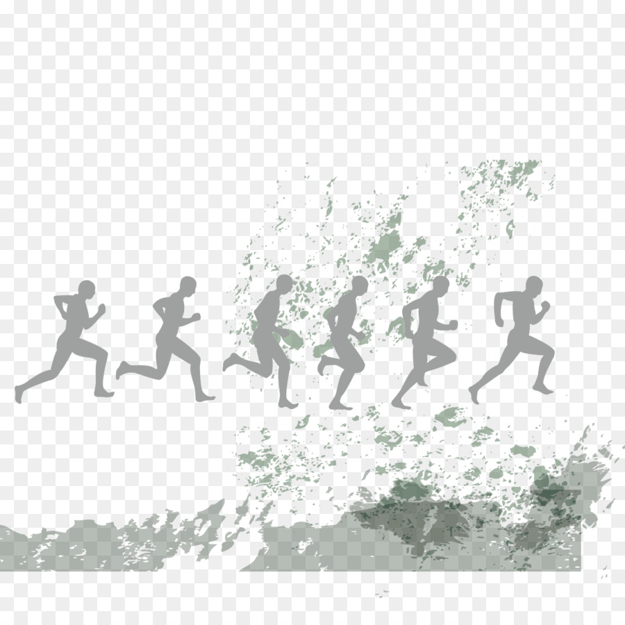 Running club - Vector watercolor and running man png download - 1181*1181 - Free Transparent Running png Download.