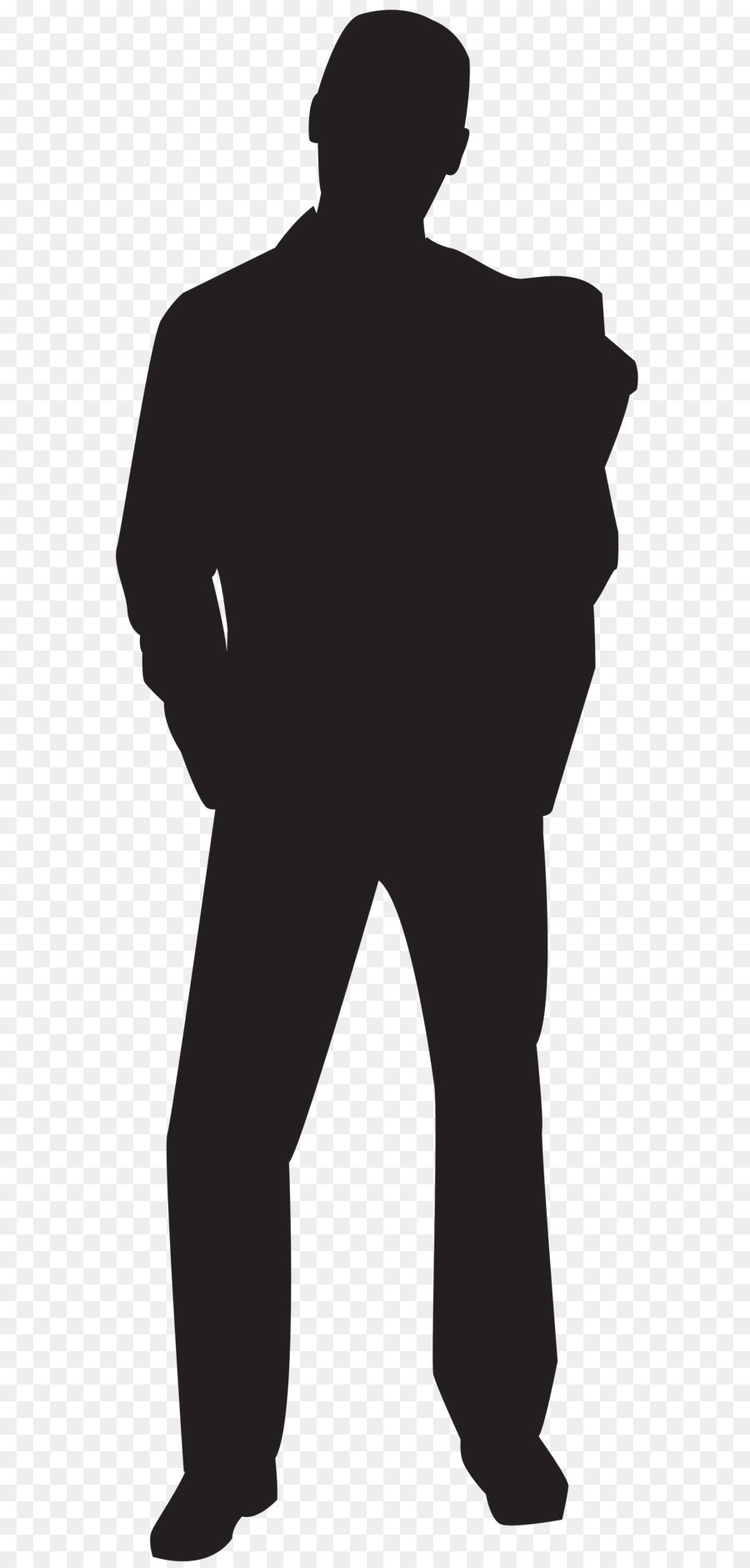 Silhouette Man Clip art - Man with Hands up Silhouette PNG Clip Art
