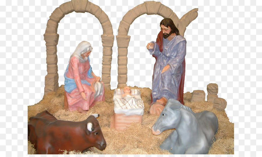 Nativity scene Christmas Day Birth Manger Christ Child - real portal png download - 709*531 - Free Transparent Nativity Scene png Download.