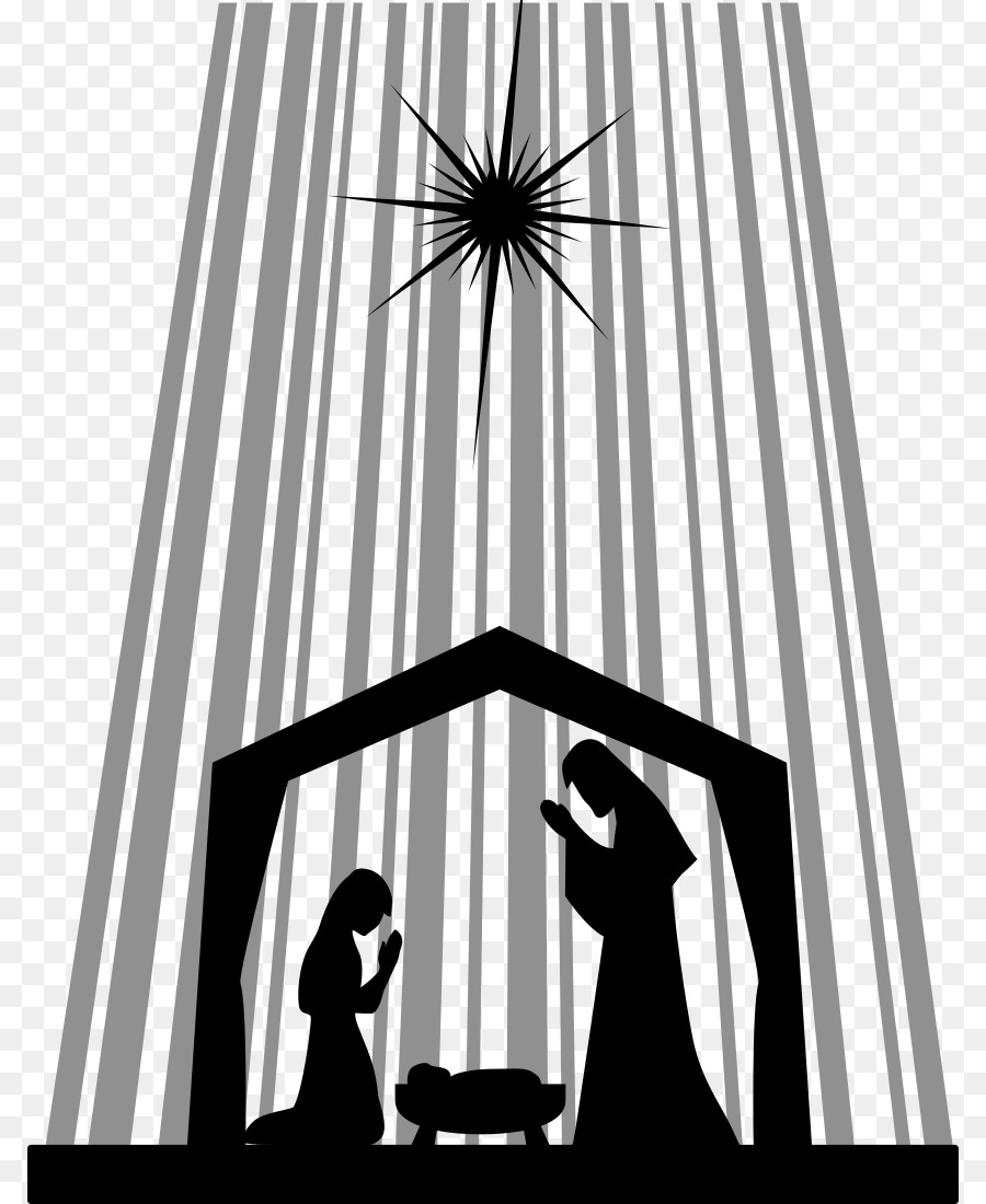 Nativity of Jesus Nativity scene Silhouette Manger Clip art - star light png download - 850*1100 - Free Transparent Nativity Of Jesus png Download.