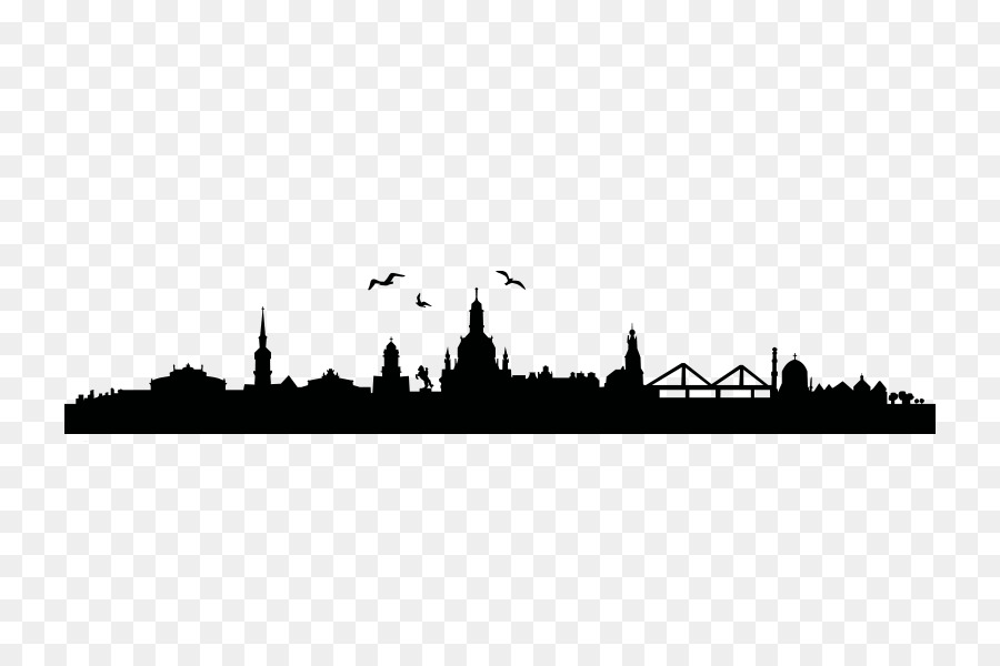 Skyline Dresden Wall decal Bavaria City - Skyline Silhouette Illustration png download - 800*600 - Free Transparent Skyline png Download.