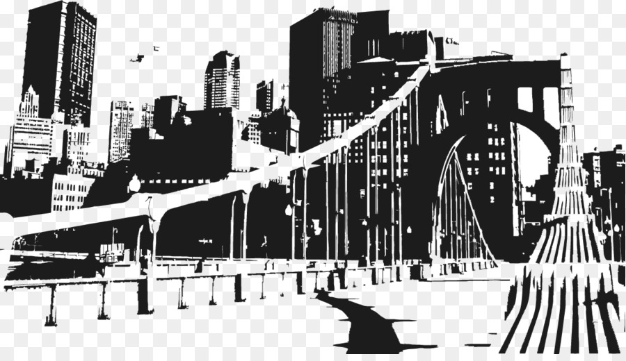 Manhattan Skyline Silhouette - Bridge Pictures png download - 1155*655 - Free Transparent Manhattan png Download.