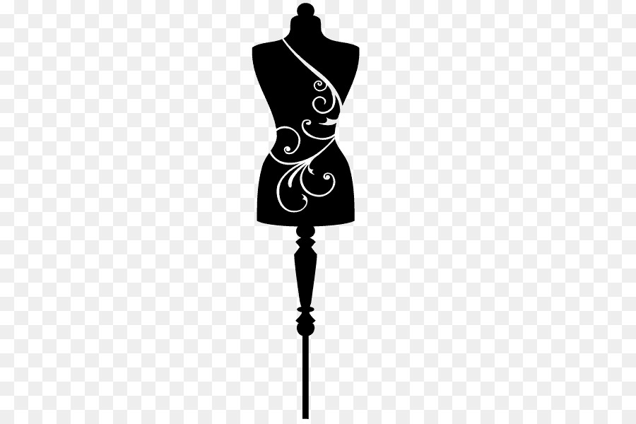 Clip Arts Related To : Mannequin Dress form Silhouette Fashion Textile - Si...
