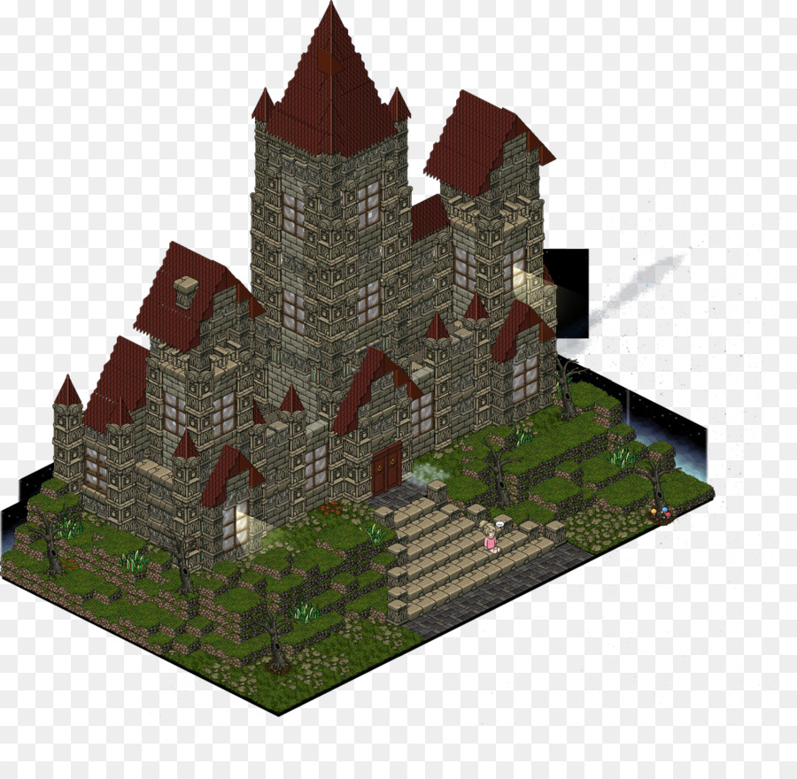 Habbo Haunted house Castle Building - house png download - 1200*1147 - Free Transparent Habbo png Download.