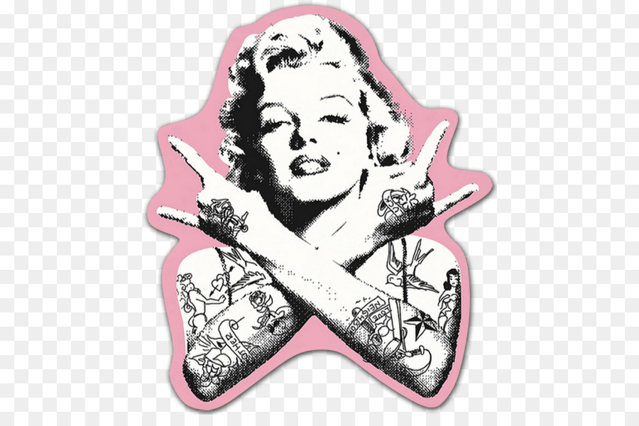 Heavy metal Sticker Wall decal - marilyn monroe png download - 500*584 - Free Transparent Heavy Metal png Download.