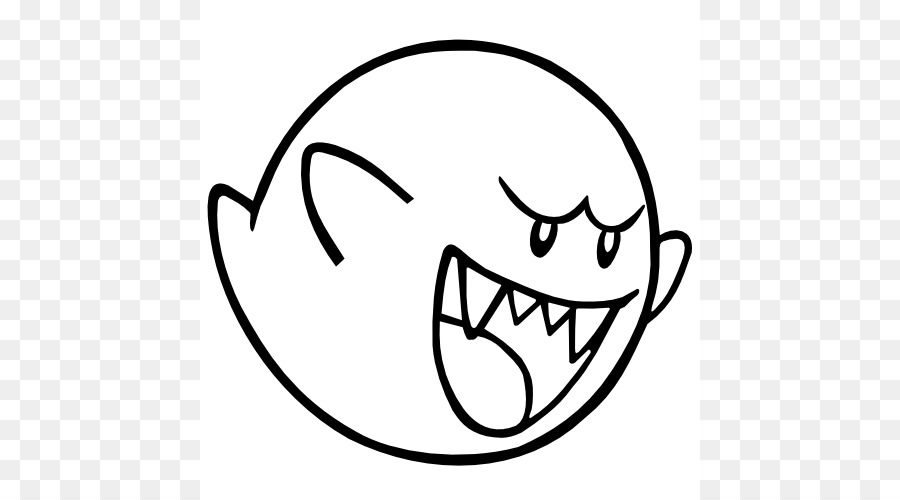 Super Mario Bros. Wii Bowser - King Boo Coloring Pages png download - 500*500 - Free Transparent  png Download.