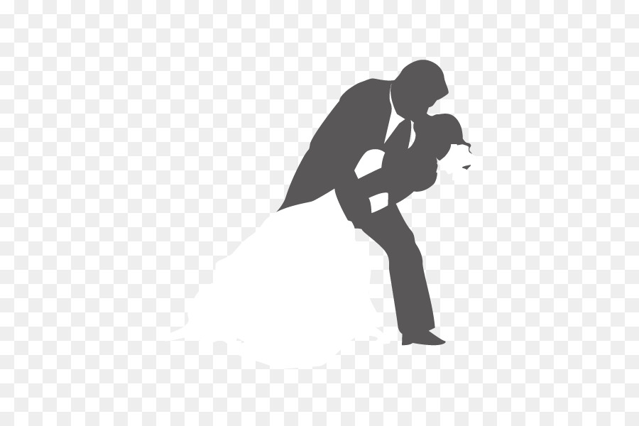Wedding Silhouette Marriage - Vector married couples hugging kissing png download - 595*595 - Free Transparent Wedding png Download.