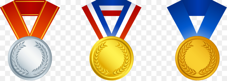 Gold medal Trophy Award Clip art - Medals png download - 2244*794 - Free Transparent Medal png Download.