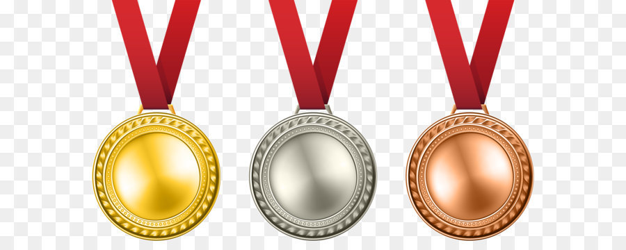 Gold medal Silver medal Award Clip art - Medals Set Transparent PNG Clip Art Image png download - 8000*4351 - Free Transparent Medal png Download.