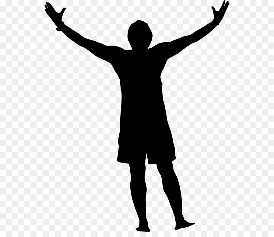 Silhouette Vitruvian Man Photography Clip art - victory vector png download - 608*764 - Free Transparent Silhouette png Download.