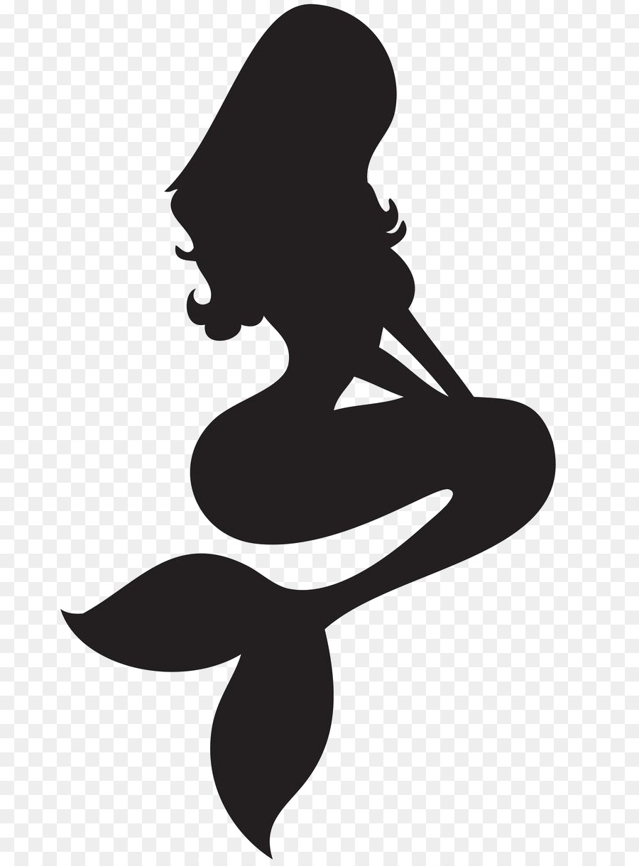Ariel Mermaid Silhouette The Prince - Mermaid png download - 736*1214 - Free Transparent Ariel png Download.