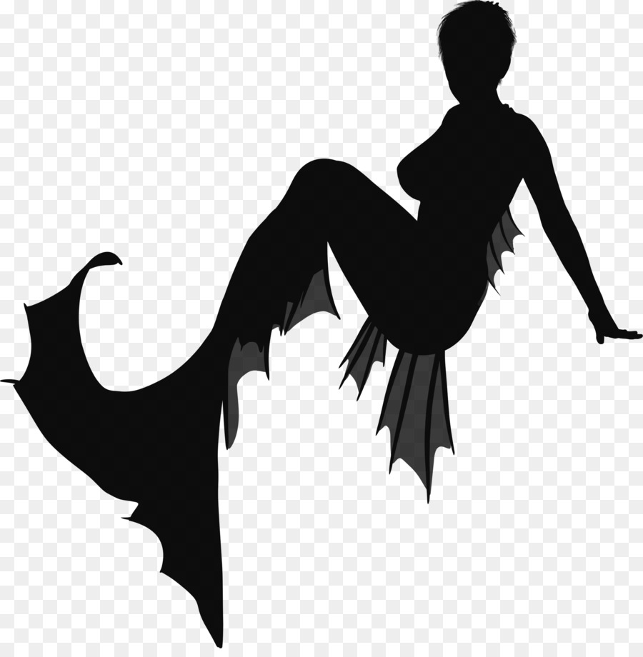 Mermaid Ariel Clip art - Silhouette png download - 2246*2266 - Free Transparent Mermaid png Download.