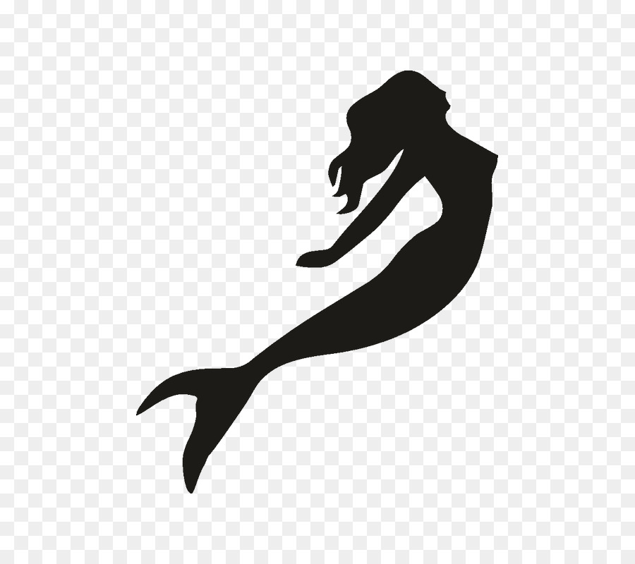 Silhouette Mermaid Ariel Drawing Clip art - Silhouette png download - 800*800 - Free Transparent Silhouette png Download.