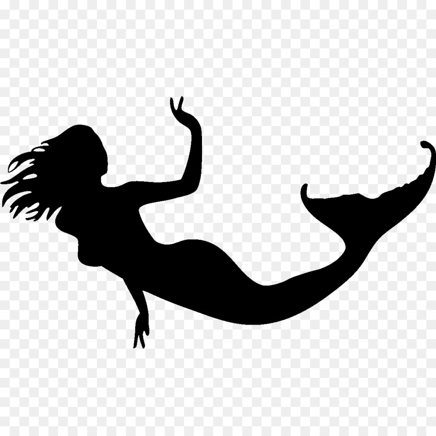 Silhouette Mermaid Photography Drawing Clip art - mermaid tail png download - 1200*1200 - Free Transparent Silhouette png Download.
