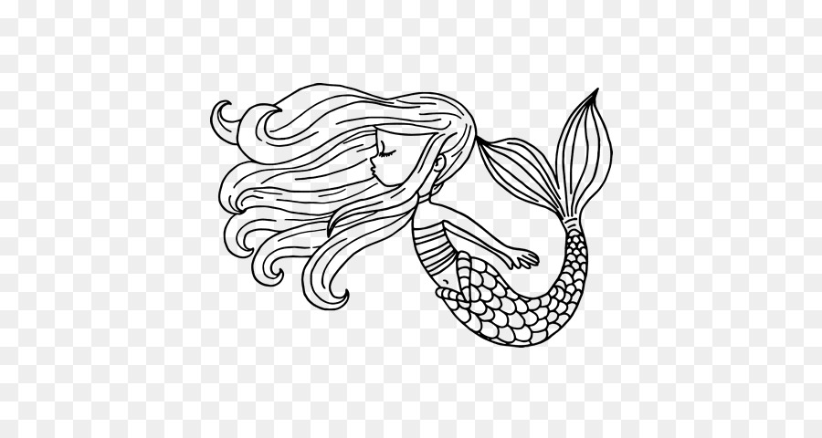 The Little Mermaid Ariel Drawing Coloring book - mermaid Tattoo png  download - 600*470 - Free Transparent Little Mermaid png Download. - Clip  Art Library