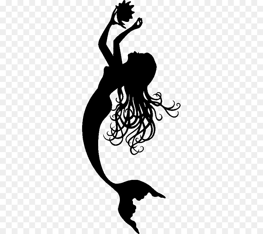 Sticker Wall decal Vinyl group Clip art - Mermaid tail Silhouette png download - 800*800 - Free Transparent Sticker png Download.