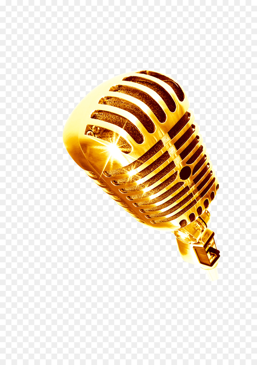 Microphone - Golden Microphone Microphone png download - 1600*2263 - Free Transparent  png Download.