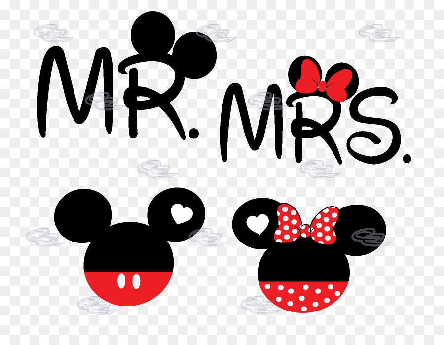 Mickey Mouse Minnie Mouse T-shirt Mrs. Mr. - Mickey And Minnie Mouse Silhouette png download - 812*697 - Free Transparent Mickey Mouse png Download.