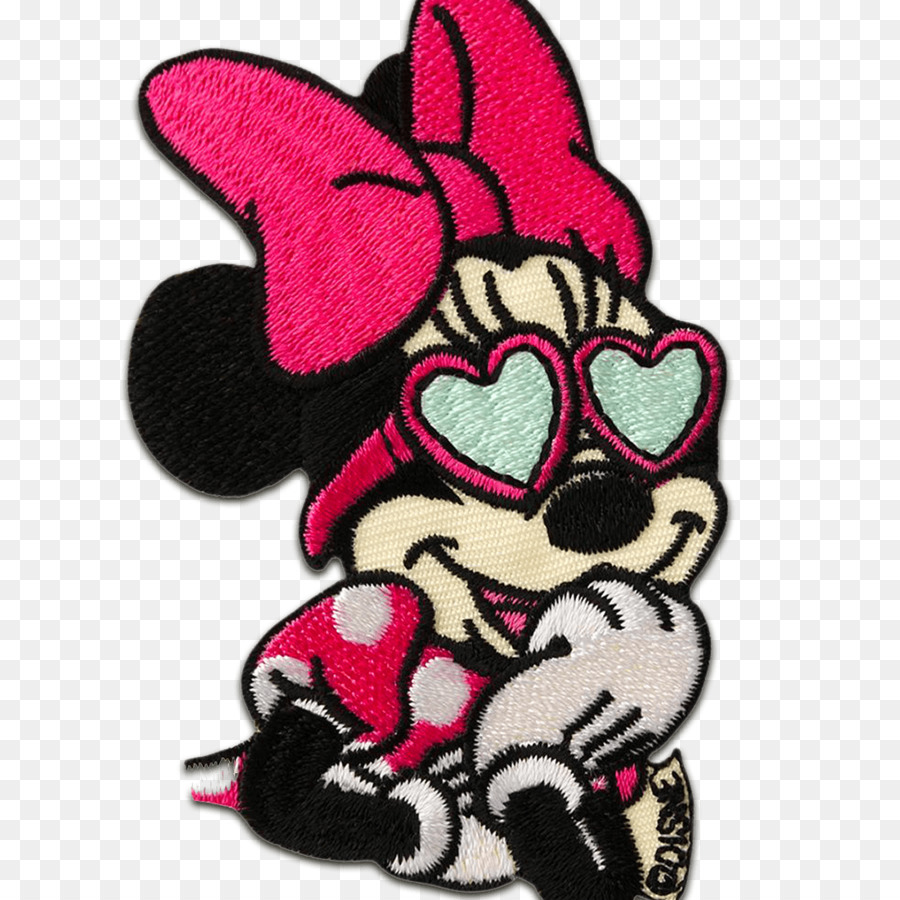 Minnie Mouse Mickey Mouse Embroidery Embroidered patch Iron-on - minnie mouse png download - 1100*1100 - Free Transparent Minnie Mouse png Download.