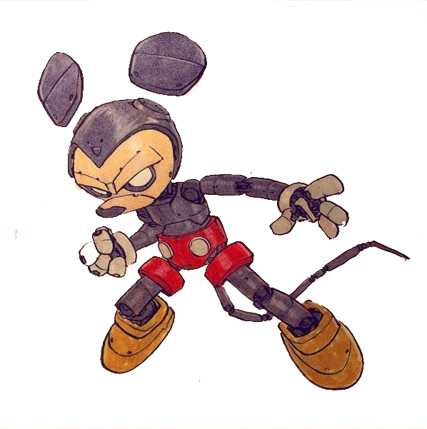 Mickey Mouse Illustrator Drawing Robot Character Battle Iron Man Png Download 598 601 Free Transparent Mickey Mouse Png Download Clip Art Library