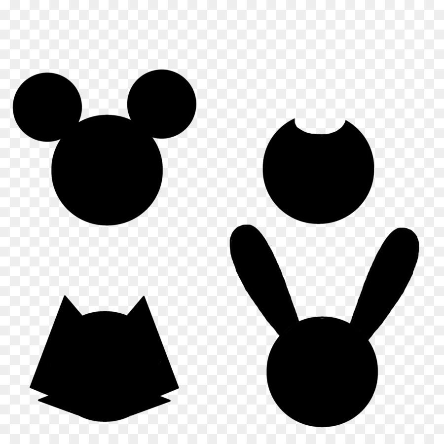 Oswald the Lucky Rabbit Mickey Mouse Bendy and the Ink Machine Felix the Cat Donald Duck - mickey mouse silhouette png computer wallpaper png download - 894*894 - Free Transparent Oswald The Lucky Rabbit png Download.