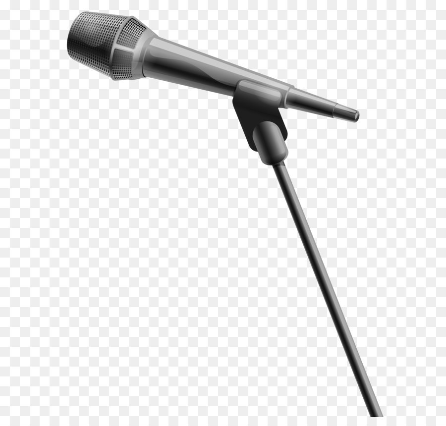 Microphone Clip art - Grey Microphone Transparent PNG Clip Art png download - 6175*8000 - Free Transparent  png Download.