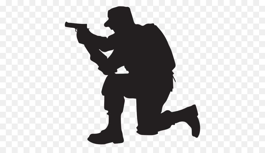 Silhouette Soldier Clip art - Silhouette png download - 512*512 - Free Transparent Silhouette png Download.