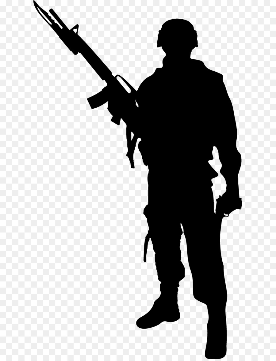 Soldier Silhouette Royalty-free Clip art - soldiers png download - 681*1174 - Free Transparent  png Download.
