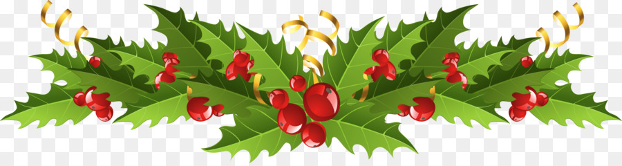 Mistletoe Christmas decoration Clip art - Mistletoe Cliparts Transparent png download - 3689*967 - Free Transparent Mistletoe png Download.