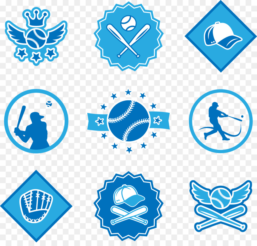 MLB Logo Baseball - Vector painted blue baseball icon png download - 1144*1077 - Free Transparent Mlb png Download.