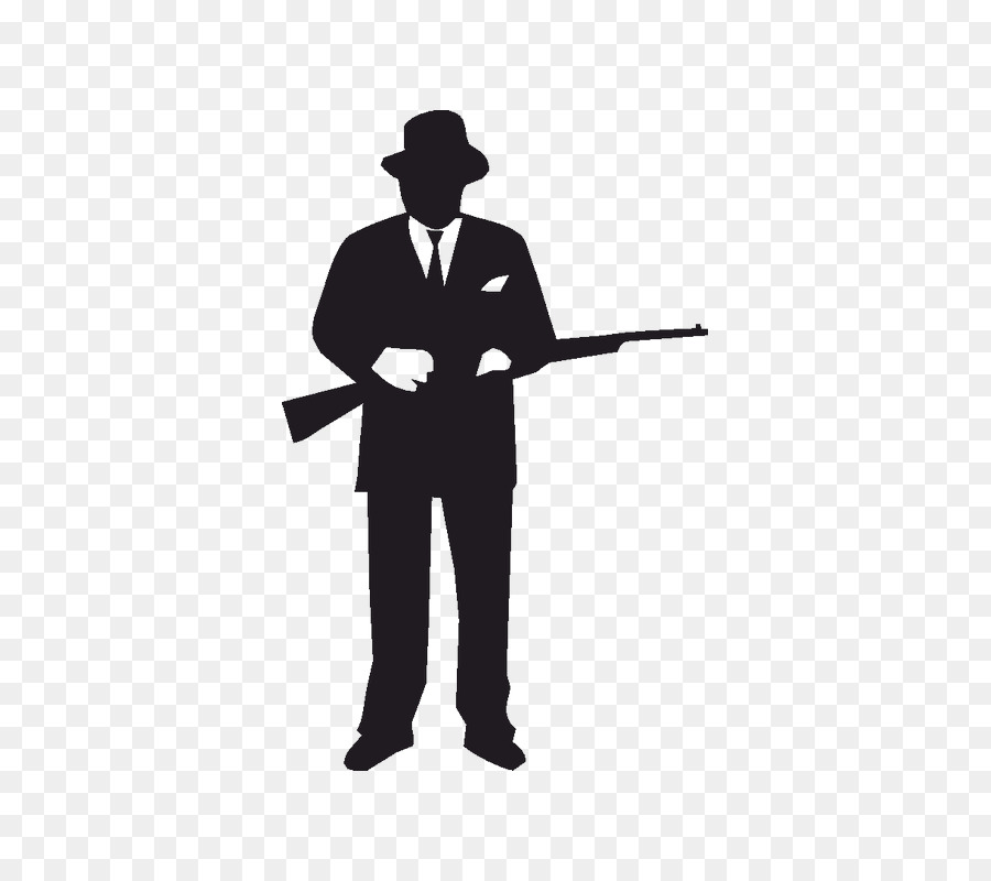 Gangster Silhouette Clip art - Silhouette png download - 800*800 - Free Transparent Gangster png Download.