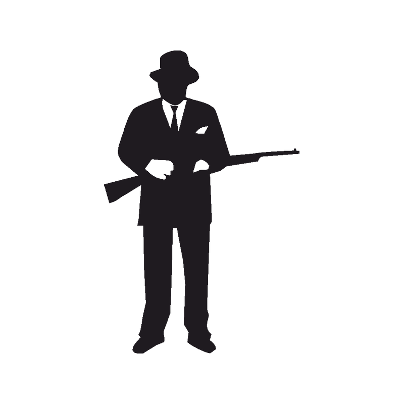 Gangster Silhouette Clip Art Silhouette Png Download 800 800 Free Transparent Gangster Png Download Clip Art Library