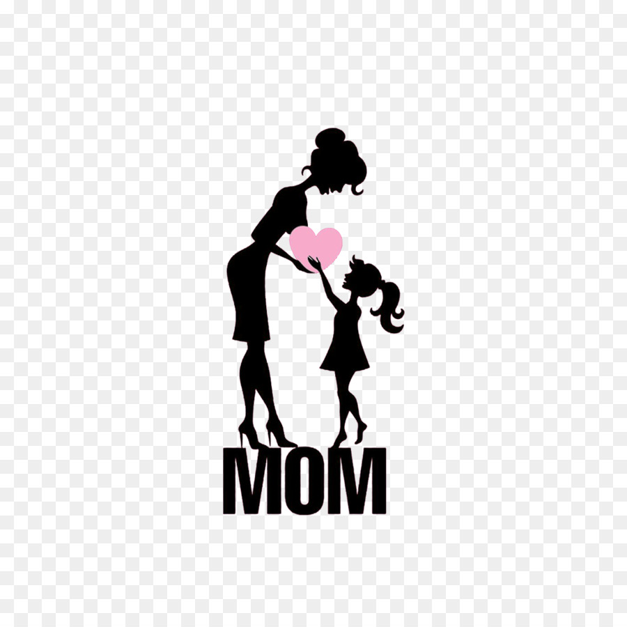 Mothers Day Daughter Illustration - Mom and daughter,Silhouette figures png download - 1020*1020 - Free Transparent Mother png Download.