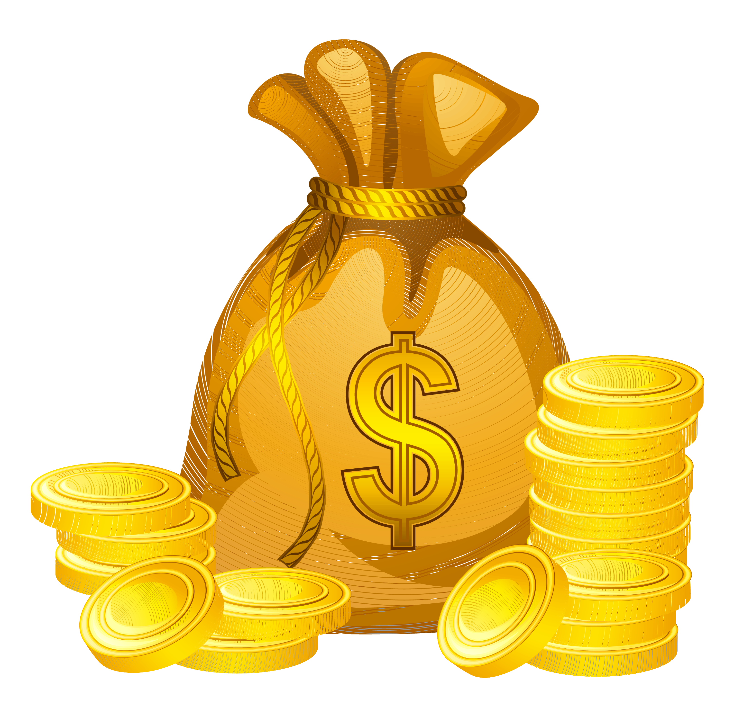 Money bag Coin Clip art - Transparent Money Cliparts png download