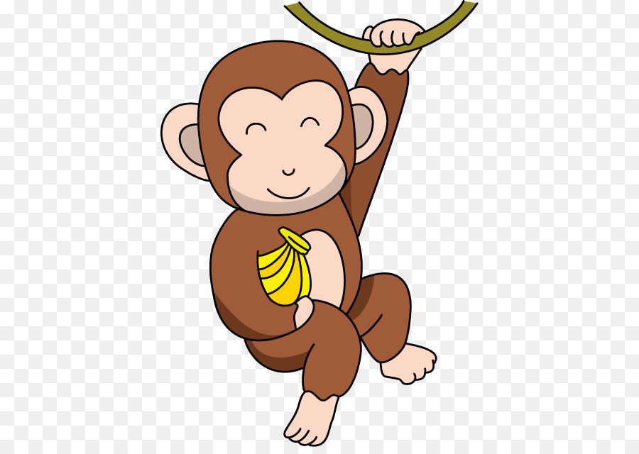 Baby Monkeys The Evil Monkey Clip art - Cartoon Monkey Cliparts png download - 448*630 - Free Transparent Baby Monkeys png Download.