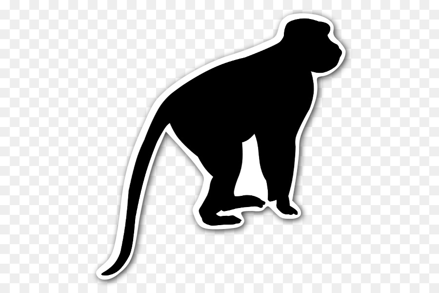 Primate Chimpanzee Monkey Ape Silhouette - monkey png download - 563*600 - Free Transparent Primate png Download.