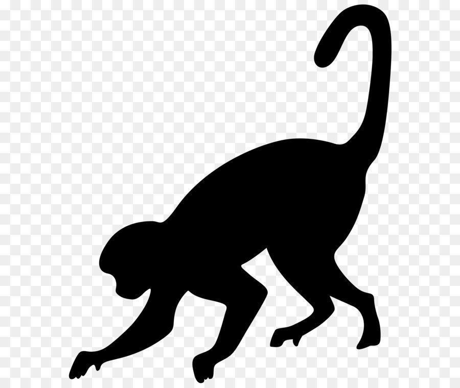 Silhouette Clip art - Monkey Silhouette PNG Clip Art Image png download - 6848*8000 - Free Transparent Silhouette png Download.