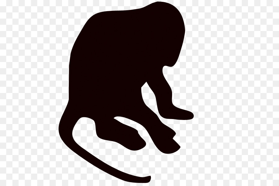 Silhouette Monkey Drawing - black monkey png download - 800*600 - Free Transparent Silhouette png Download.