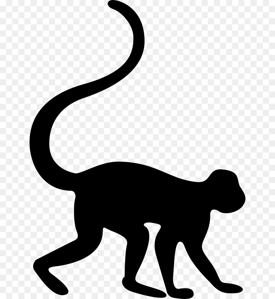 Monkey Silhouette Clip art - monkey png download - 708*980 - Free Transparent Monkey png Download.