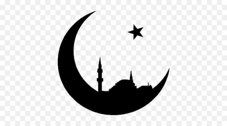 Islam - moon and star - black transparent.png - others png download - 500*500 - Free Transparent Islam png Download.