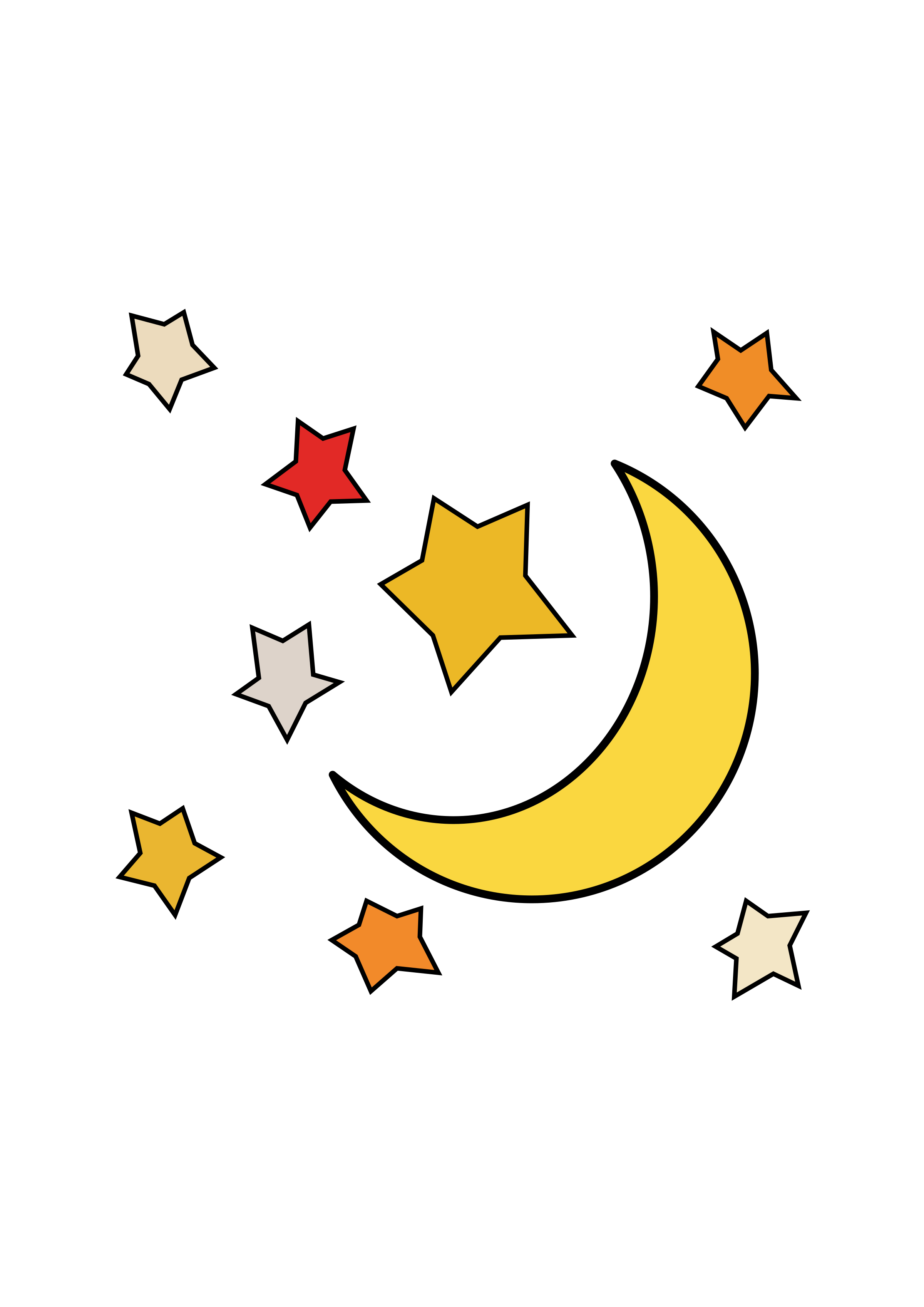 Moon Star Clip art - moon png download - 2400*3394 - Free Transparent