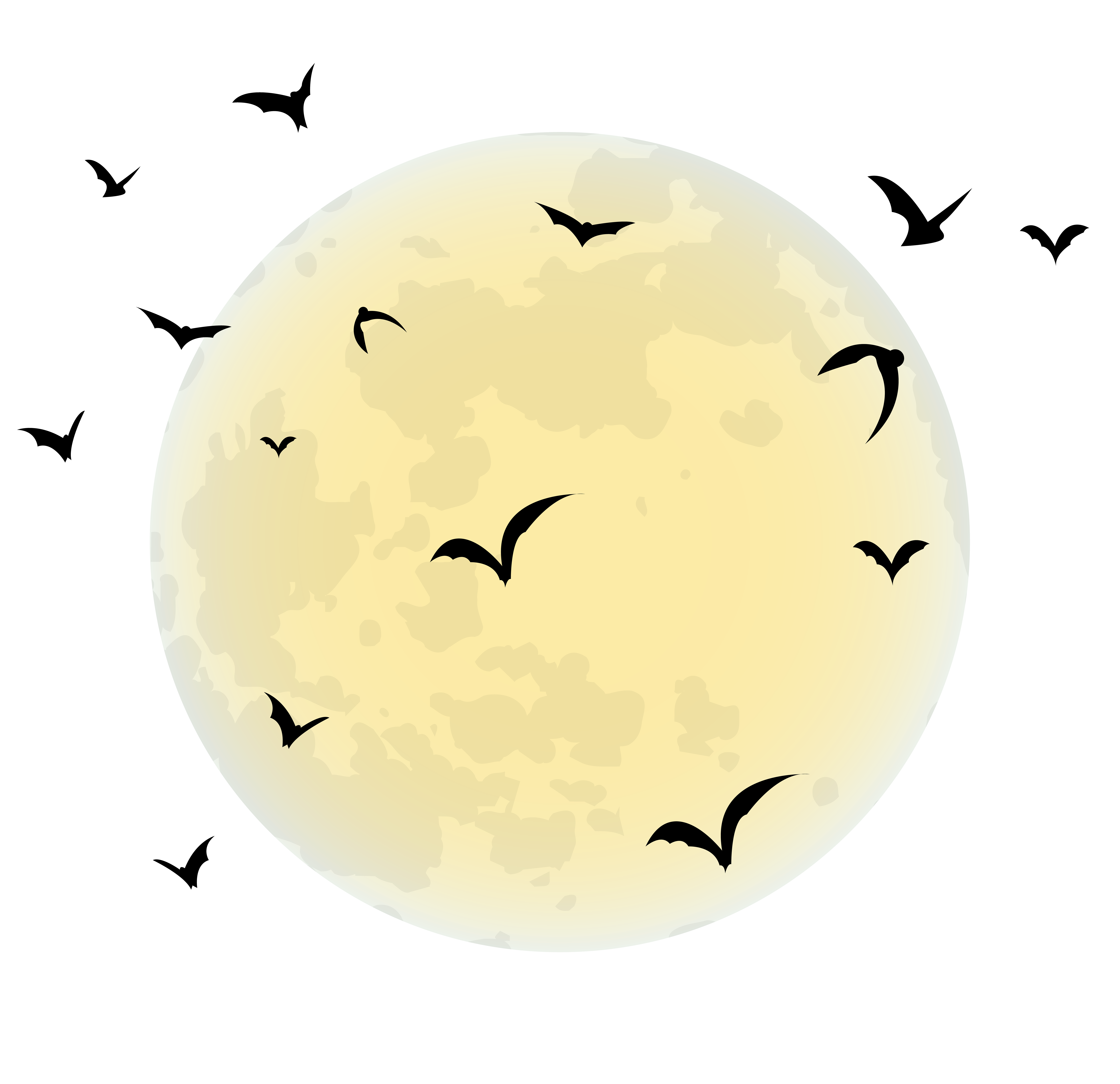 Halloween Full Moon Clip Art Moon Png Download 80007743 Free