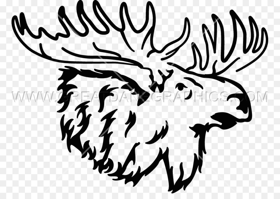 Moosehead Breweries Black and white Deer Clip art - deer png download - 825*622 - Free Transparent Moosehead Breweries png Download.