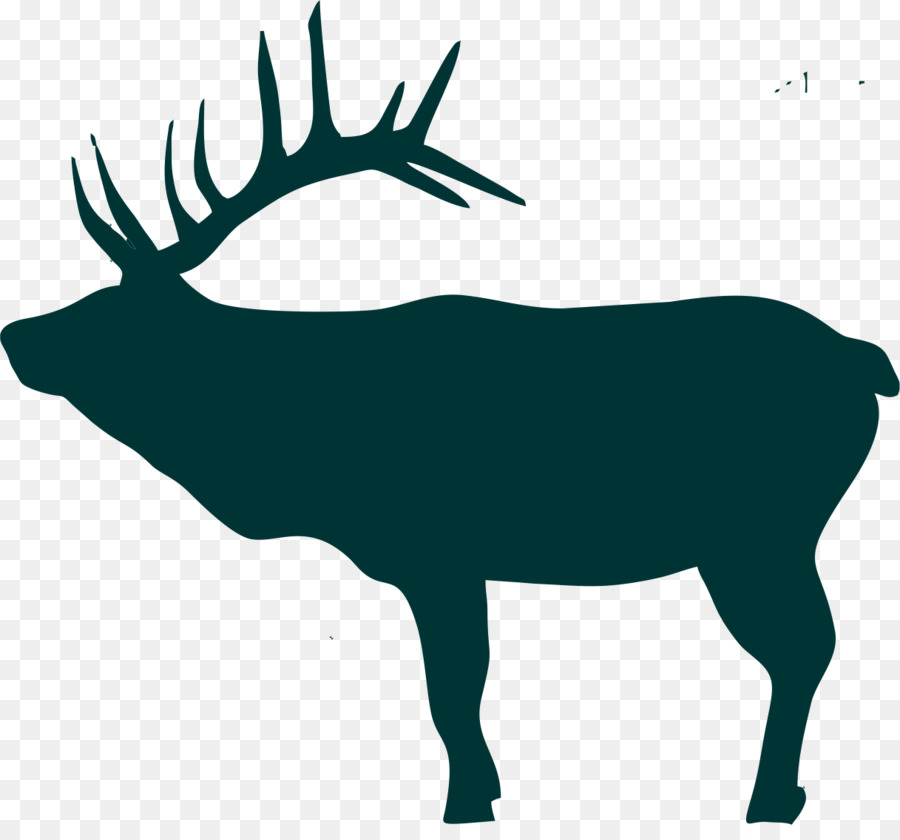 Elk Deer Moose Silhouette Clip art - deer head png download - 1217*1126 - Free Transparent Elk png Download.