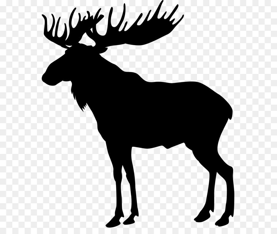 Moose Deer Elk Silhouette Clip art - Moose Silhouette PNG Clip Art Image png download - 6960*8000 - Free Transparent Moose png Download.