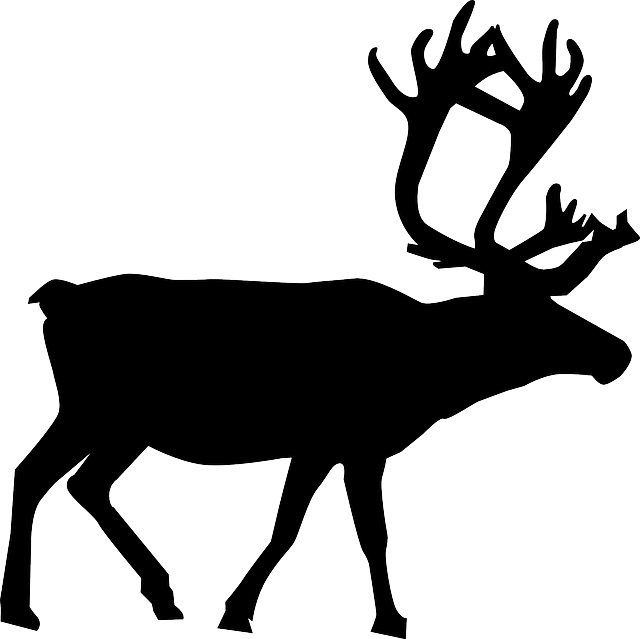 Reindeer Santa Claus Vector graphics Moose - moose silhouette png vectors png download - 640*639 - Free Transparent Reindeer png Download.